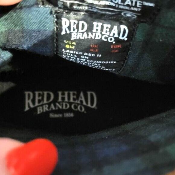 Red Head Boots Womens 6 Brown Leather Waterproof Insulated Rubber Duck Ankle - Picture 7 of 8